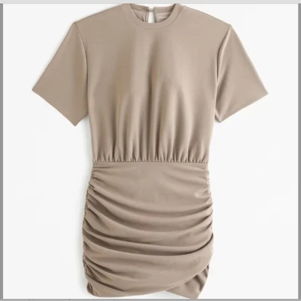 NWT: Ruched Knit Mini Dress | S petite